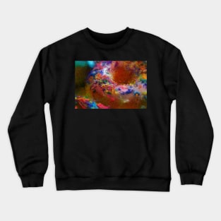 Rainbow Sprinkles Donut Impressionist Painting Crewneck Sweatshirt